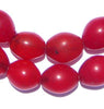 Red Ethiopian Tomato Beads (20x15mm)