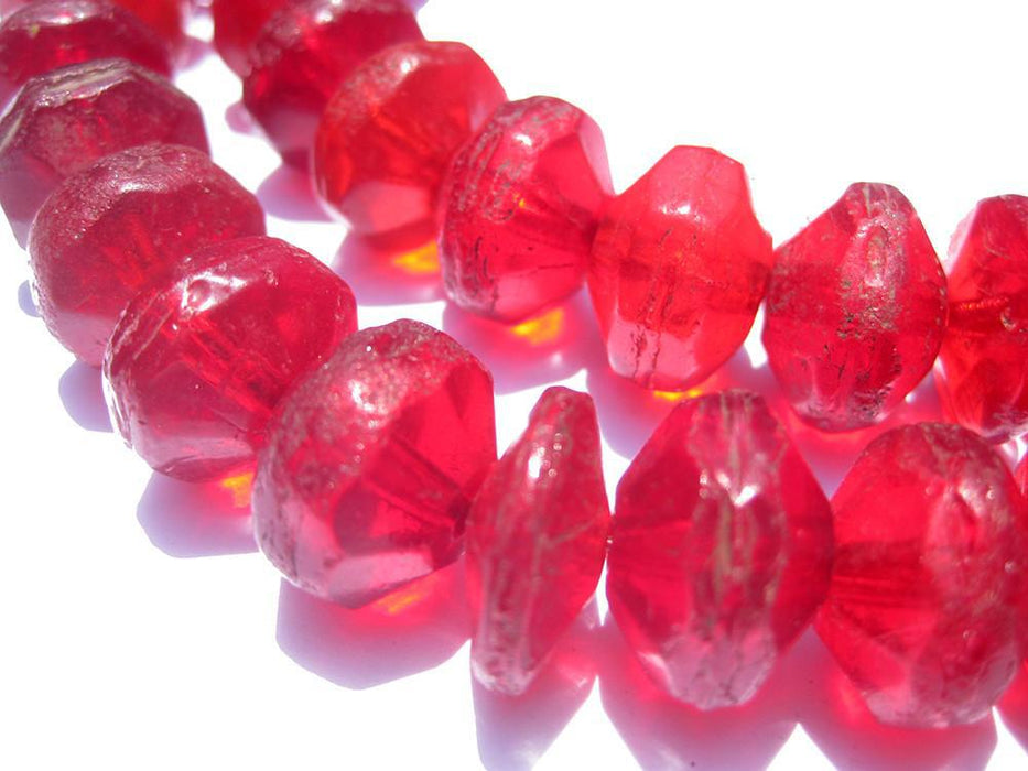 Vintage Red Vaseline Beads - The Bead Chest