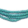 Aqua Ghana Glass Beads (2 Strands)
