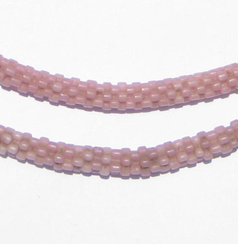 Rose Pink Star Snake Beads - The Bead Chest