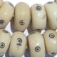 Eye Design White Bone Beads (Large) - The Bead Chest