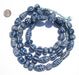 Cobalt Blue Patterned Terracotta Beads - The Bead Chest