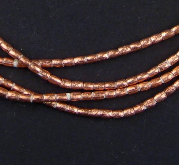 Copper Tube Ethiopian Beads (2-3mm) - The Bead Chest