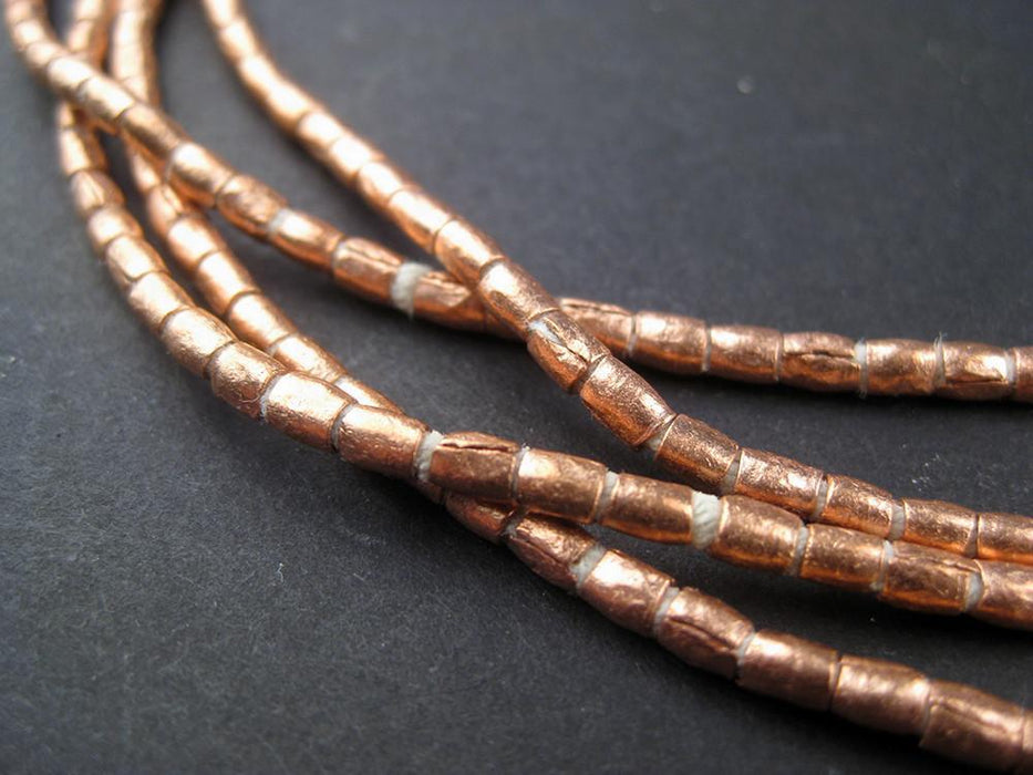 Copper Tube Ethiopian Beads (2-3mm) - The Bead Chest