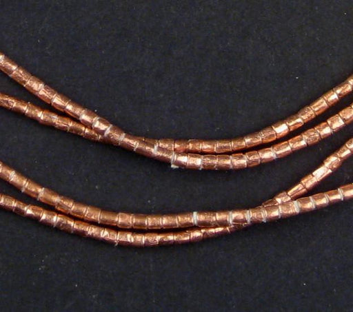 Copper Tube Ethiopian Beads (2x2mm) - The Bead Chest