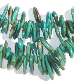 Authentic Turquoise Stone Teardrop Beads - The Bead Chest