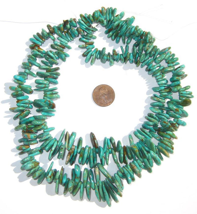 Authentic Turquoise Stone Teardrop Beads - The Bead Chest