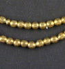 Faceted Brass Bicone Beads (6mm)