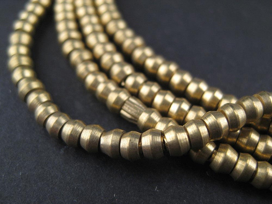 Truncated Brass Heishi Beads - The Bead Chest