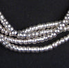 Truncated Silver Heishi Beads