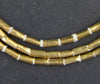 Brass Ethiopian Tube Beads (7x3mm)
