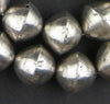 Mali Silver Bicone Beads (22x24mm)