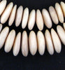 Graduated White Camel Bone Disk Beads