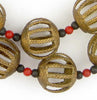 Round Braided Baule Brass Beads (27mm)