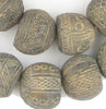 Old Mali Clay Spindle Gumdrop Beads (Unique)