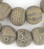 Old Mali Clay Spindle Gumdrop Beads (Unique)