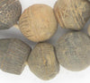 Antique Mali Clay Spindle Beads