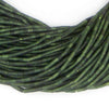 Tiny Green Serpentine Heishi Beads (3mm)