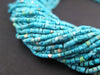 Blue White Turquoise Tiny Heishi Beads - The Bead Chest