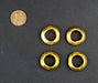 Brass Ethiopian Wollo Rings (22mm) (Set of 4) - The Bead Chest