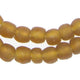 Light Amber Brown Recycled Glass Beads (9mm) - The Bead Chest