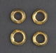 Brass Ethiopian Wollo Rings (18mm) (Set of 4) - The Bead Chest