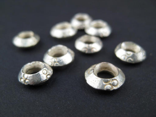 Silver Ethiopian Wollo Rings (9mm) (Set of 5) - The Bead Chest