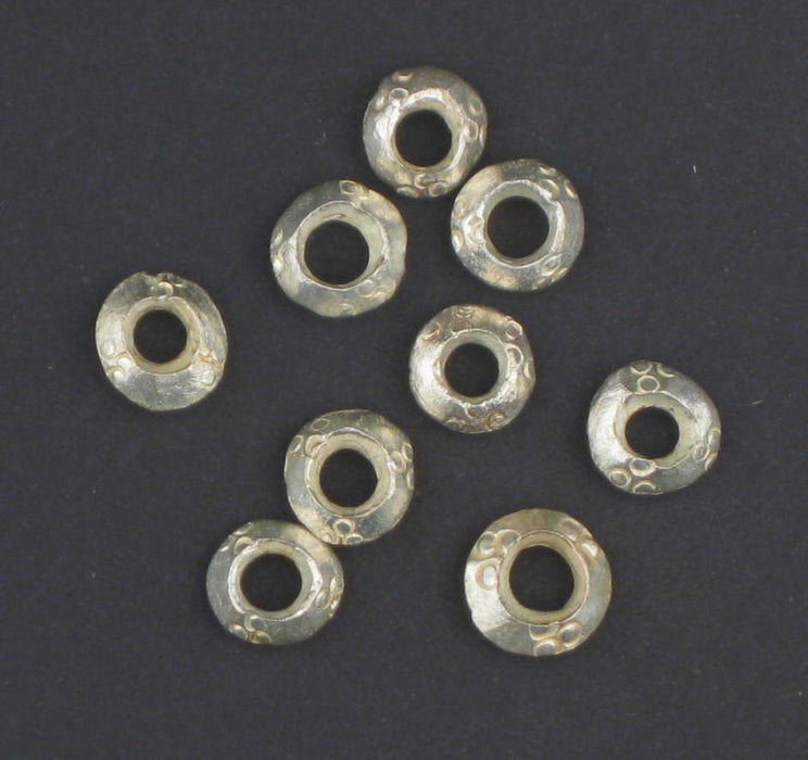 Silver Ethiopian Wollo Rings (9mm) (Set of 5) - The Bead Chest