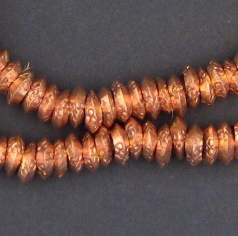 Copper Ethiopian Wollo Rings (9mm) (Set of 5) - The Bead Chest
