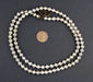 Vintage Ethiopian White Metal Bicone Beads (7x6mm) - The Bead Chest