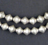 Ethiopian White Metal Bicone Beads (8x8mm)