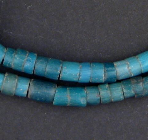 Old Ghana Turquoise Teal Glass Beads