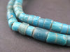 Old Ghana Turquoise Teal Glass Beads - The Bead Chest