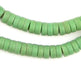 Sliced Green Prosser Button Beads (8mm) - The Bead Chest