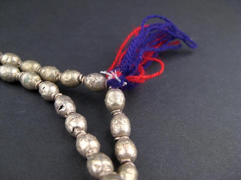 Silver Color Ethiopian Prayer Beads (9x6mm) - The Bead Chest