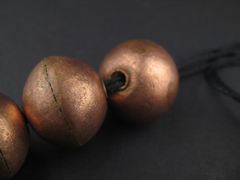 XL Ethiopian Copper Bicone Beads (18 x 22mm) - The Bead Chest