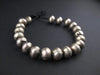 Large Ethiopian Patterned White Metal Bicone Beads (14x16mm) - The Bead Chest