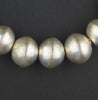 XL Ethiopian White Metal Bicone Beads (17x20mm)