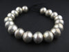 XL Ethiopian White Metal Bicone Beads (17x20mm) - The Bead Chest