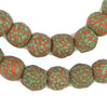 Christmas Fused Recycled Glass Beads (14mm)