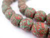 Christmas Fused Recycled Glass Beads (14mm) - The Bead Chest