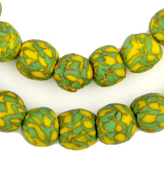 Gecko Fused Recycled Glass Beads (14mm) - The Bead Chest