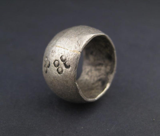 Ethiopian Wollo Ring (Dotted Design) - The Bead Chest