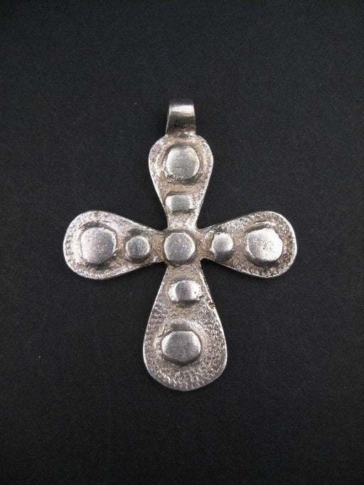 Ethiopian Cast Metal Cross Pendant - The Bead Chest