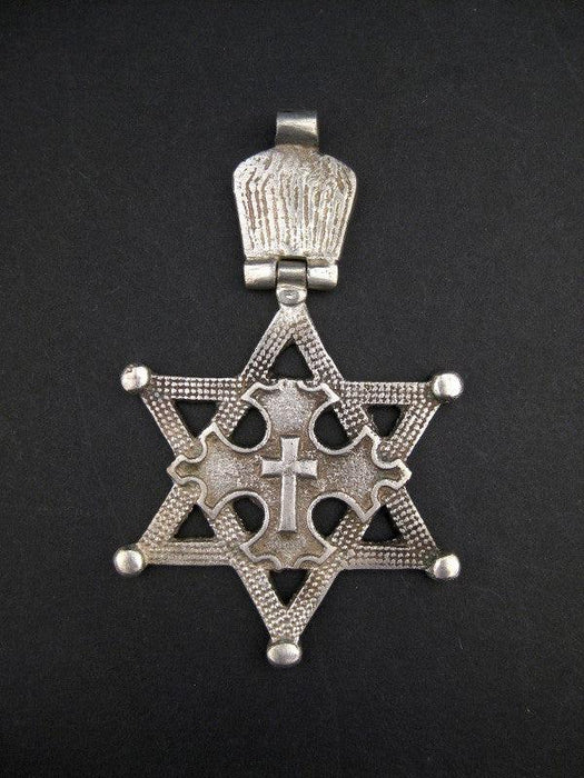 King David Falasha Cross Pendant (Large) - The Bead Chest