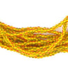 Hank Tiny Yellow Chevron Beads (6 Strands)