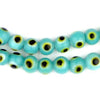 Aqua Blue Evil Eye Beads (6mm)