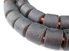 Charcoal Brown Recycled Glass Beads (Tabular) - The Bead Chest