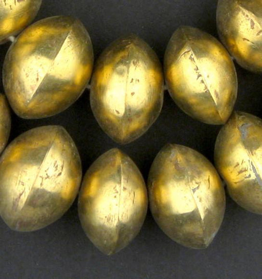 Mali Brass Bicone Beads (20x25mm) - The Bead Chest