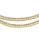 Short Brass Ethiopian Tube Beads (2x3mm) - The Bead Chest